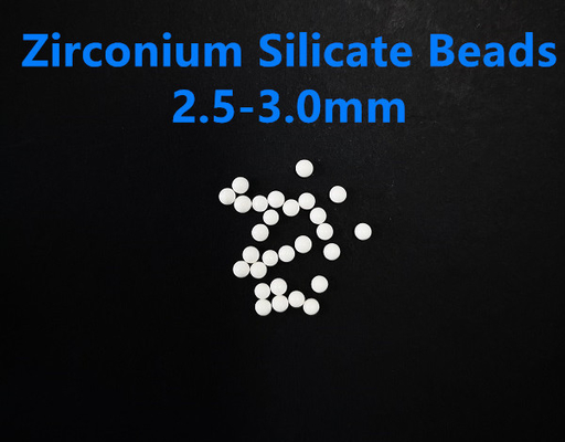 2.5-3.0mmのジルコニウム ケイ酸塩は65のジルコニアの粉砕のビードの殺虫剤の分散に玉を付ける
