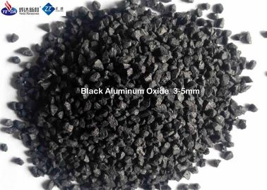 1 - 3つのMm /3 - 5mmの黒い酸化アルミニウムの研摩剤はアルミナの反スリップの総計材料を溶かしました