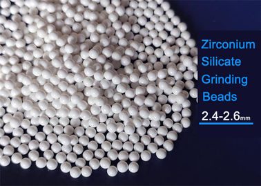 ZrO2 65%のジルコニウム ケイ酸塩の球900HVの馬具1.1KNの衝撃強度の白色