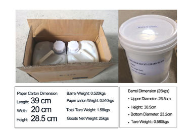 チタニウムの合金の表面処理のためのぬれたサンドブラスティング媒体の陶磁器のビードB40 250-425μm