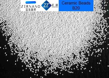 高い硬度のジルコニアの陶磁器の発破媒体ZrO2 60 - 66% B20、B60、B120のB205表面の前処理材料