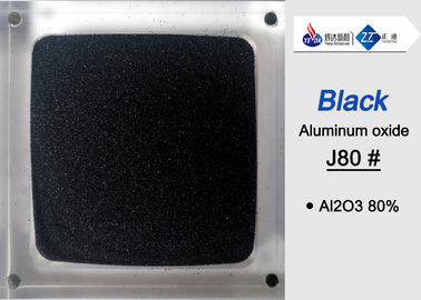 高い純度の黒の酸化アルミニウムの発破媒体Al2O3 80%最低J16# - J240#