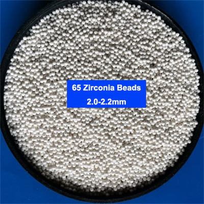65のジルコニア粉砕媒体のジルコニウム ケイ酸塩はペンキのための1.8-2.0mm 2.0-2.2mmに玉を付ける