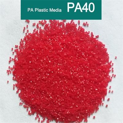 Red PA Plastic Media Blasting PA40 For Plastic Sandblasting Surface Treatment