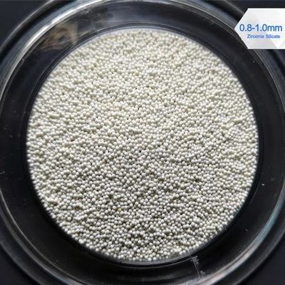 焼結させたジルコニウム ケイ酸塩はZrO2 65%純度の見掛け密度4.0 G/Cm3に玉を付けます